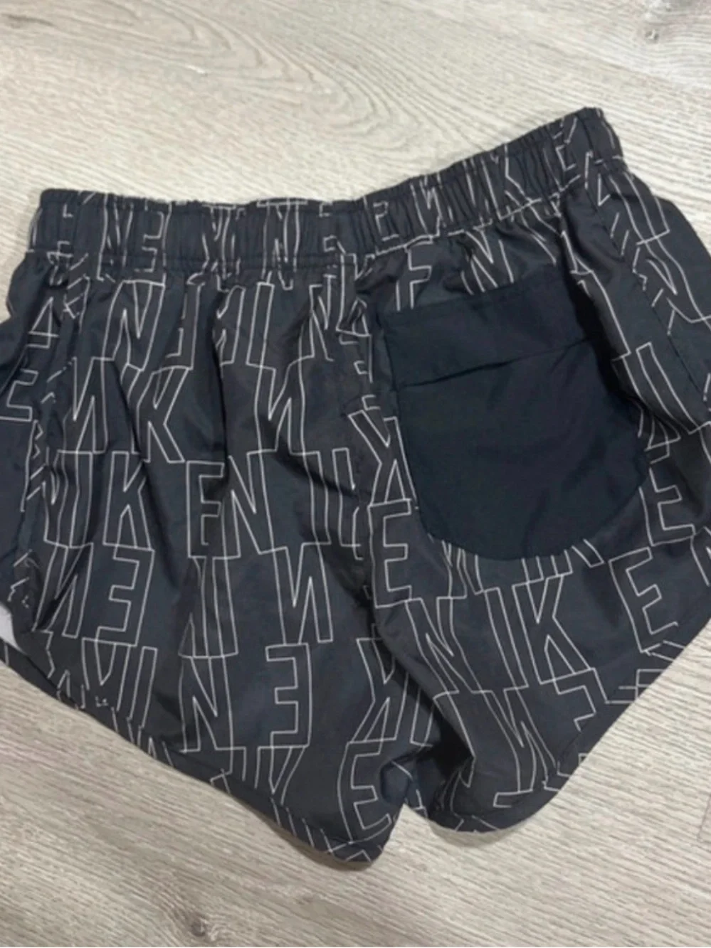 Nike Black Logo-Print Women's Athletic Shorts